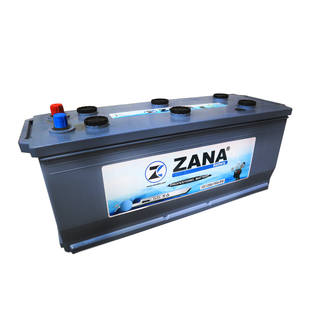 12 V 135AH 950A(EN) CA/CA BATTERY ZANA AKÜ AĞIR HİZMET DÜZ KUTUP D4A BAKIMLI